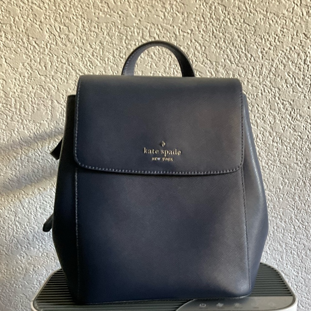 NWT Kate Spade Navy Flap Backpack
